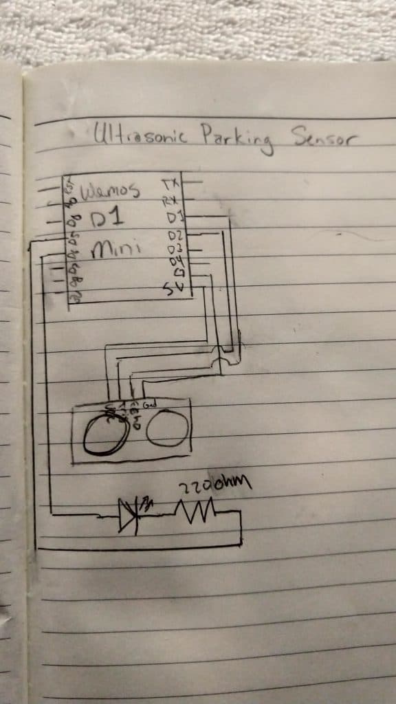 DIY Smart Ultrasonic Parking Sensor Circuit Diagram